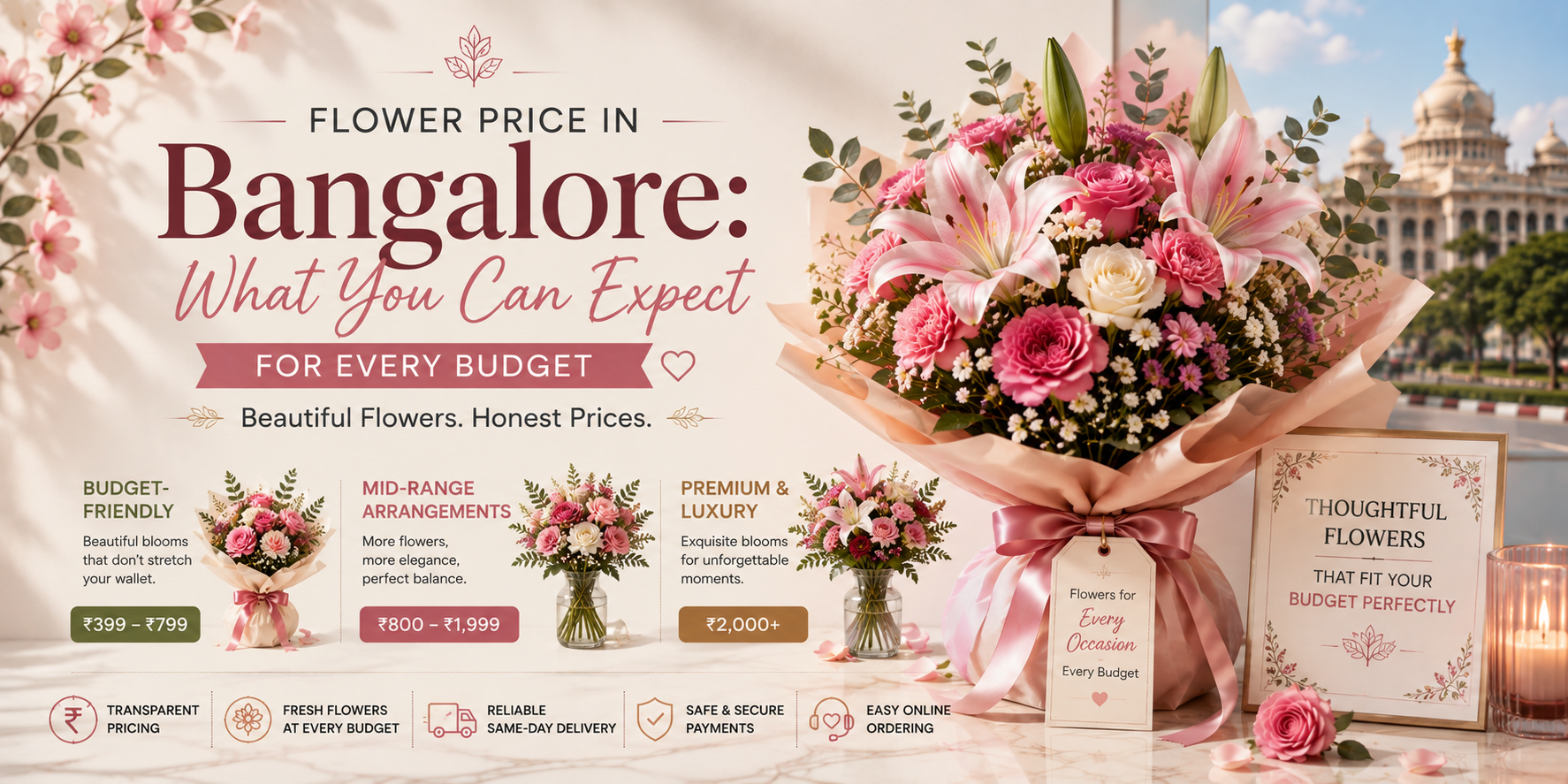 Flower Price in Bangalore: What You Can Expect for Every Budget