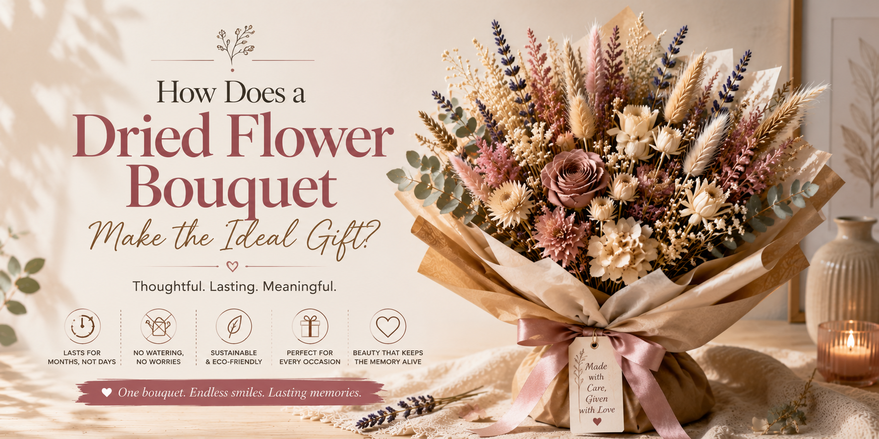 How Does a Dried Flower Bouquet Make the Ideal Gift?