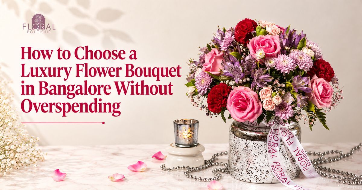 How to Choose a Luxury Flower Bouquet in Bangalore Without Overspending