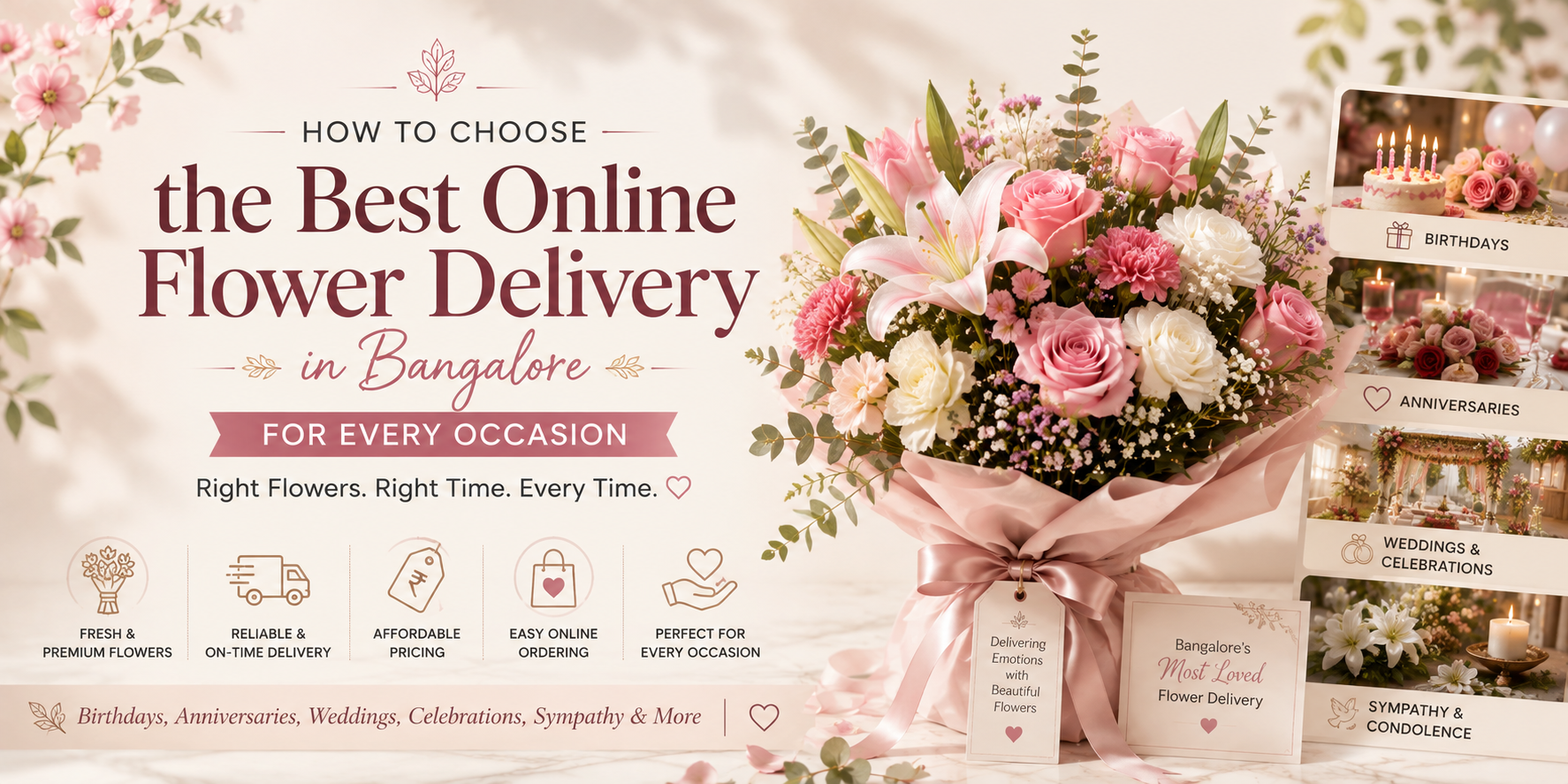 How to Choose the Best Online Flower Delivery in Bangalore for Every Occasion