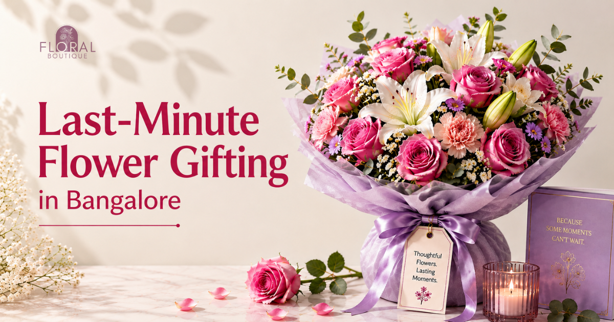 Last-Minute Flower Gifting in Bangalore: Best Bouquets to Order When Time Is Short