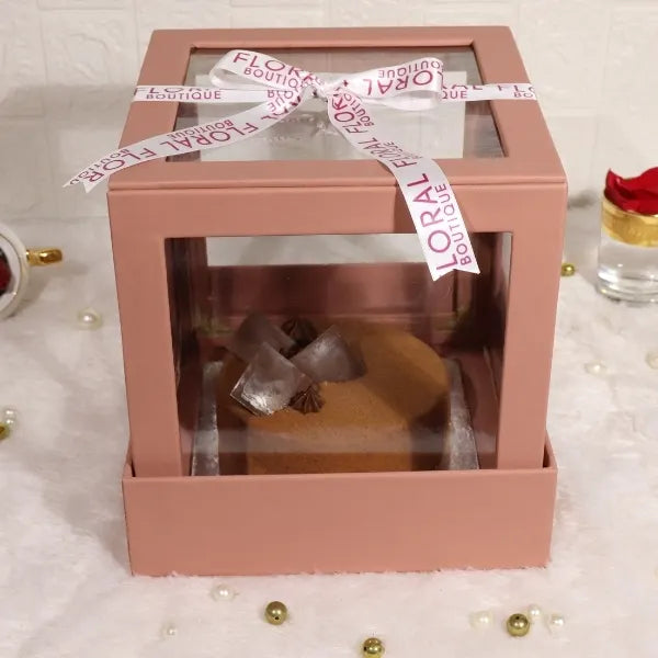 chocolate gateau cake box view