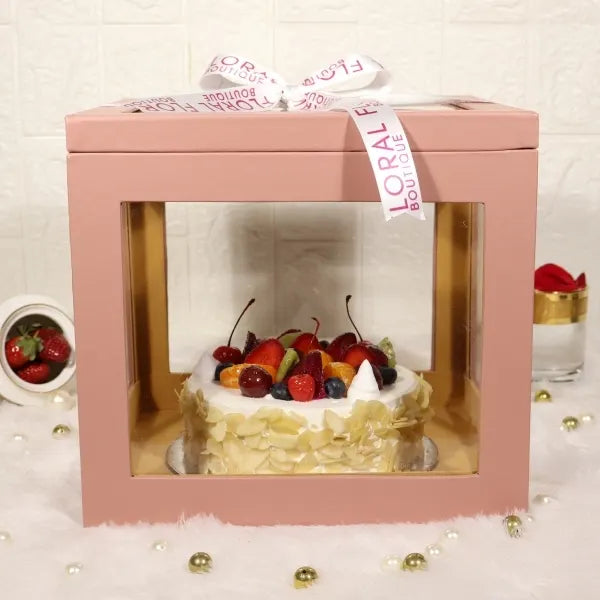 symphony fruit cake in a box