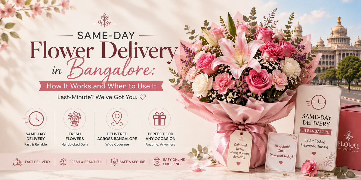 Same-Day Flower Delivery in Bangalore: How It Works and When to Use It