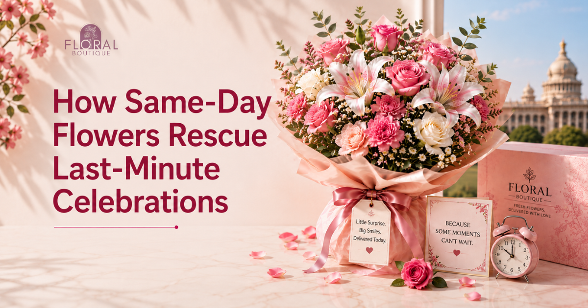 Why Same-Day Flower Delivery in Bangalore Is Perfect for Last-Minute Celebrations