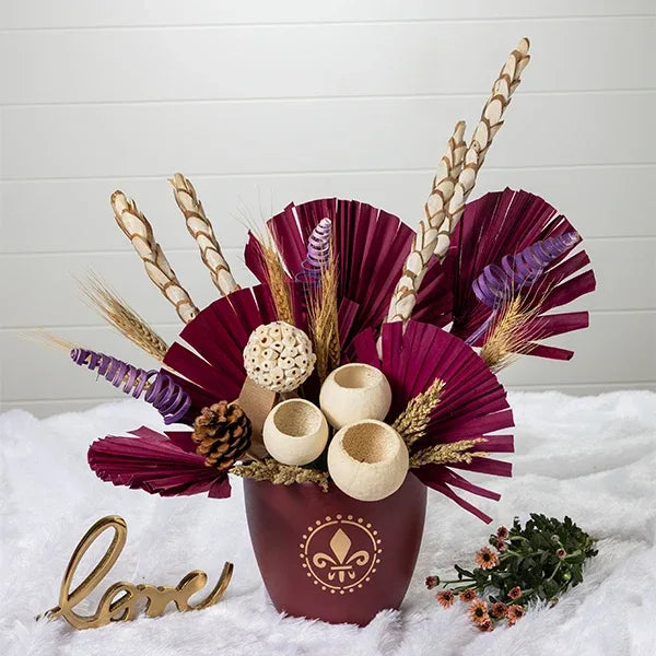 dry flower bouquet of sola dry sticks china palm bajra stick front view 2