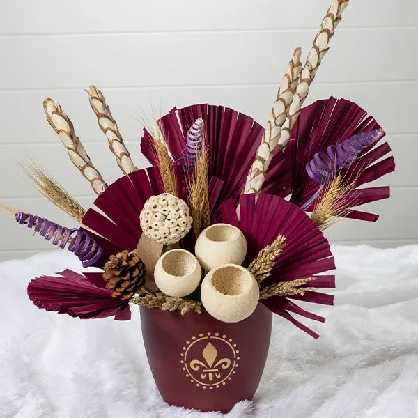 dry flower bouquet of sola dry sticks china palm bajra stick front view