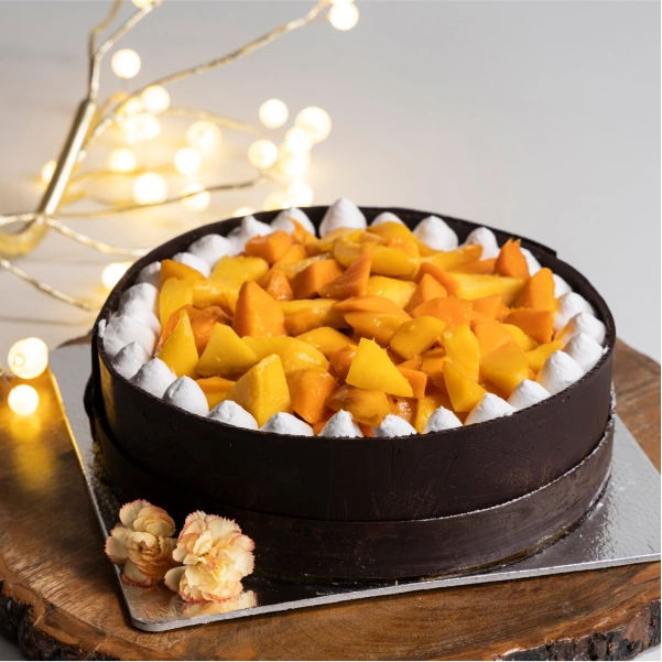 Mango Melody - Cream Cheese Cake with Dark Chocolate- Eggless 1 Kg