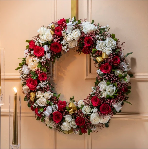 Wreath Bouquet – Classic Elegance in Bloom