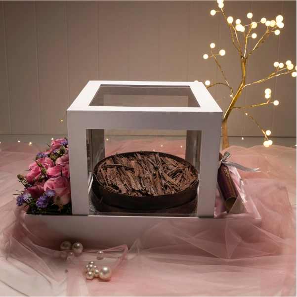 Black Forest Cake in a Box Heavenly Delight - Eggless 1 Kg